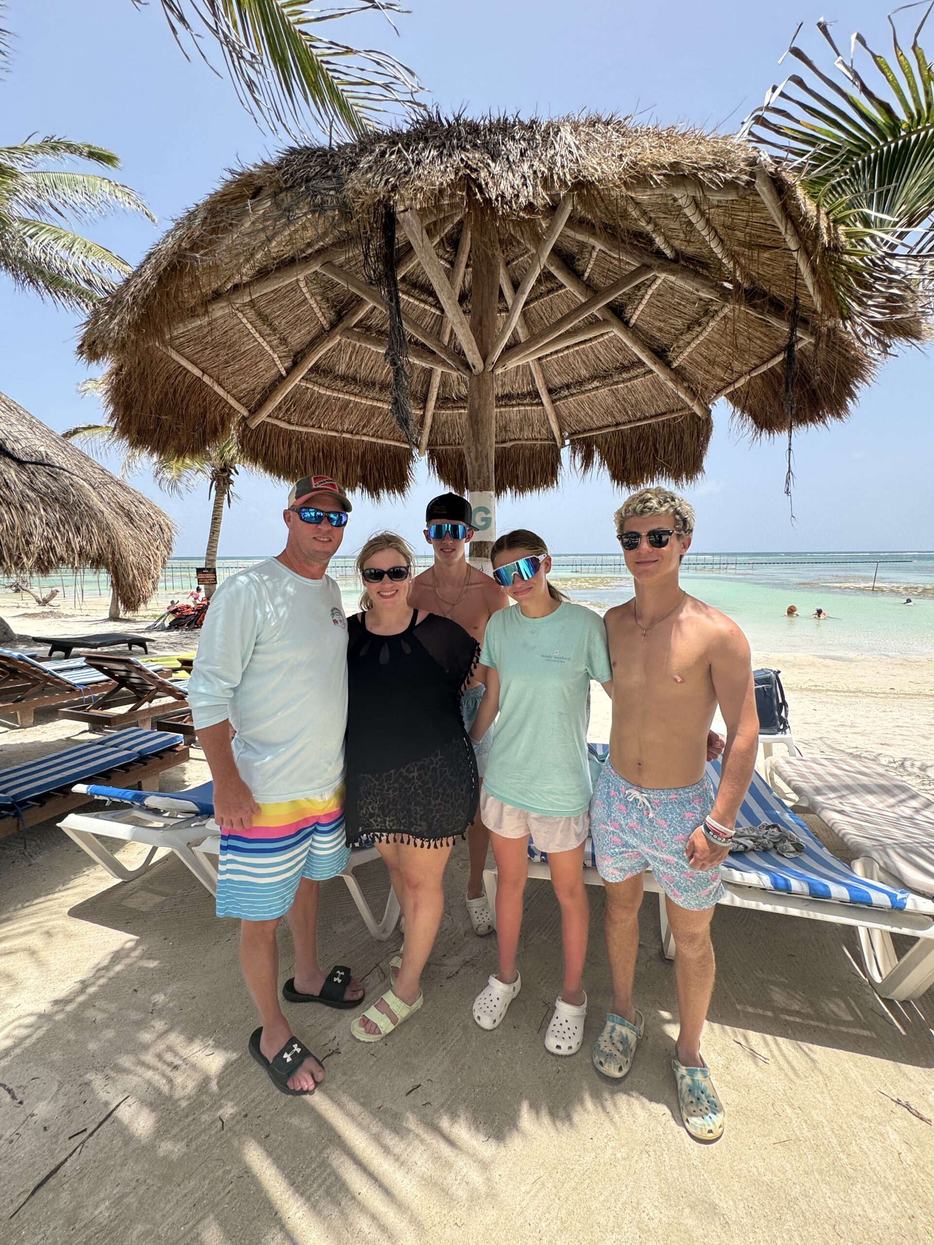 Family enjoying Nohoch Kay Beach Club
